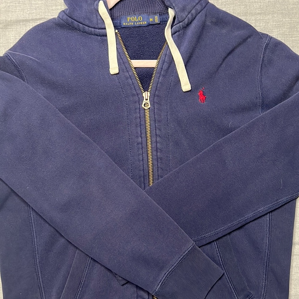 Navy Blue Polo Jacket Size Medium ❄️